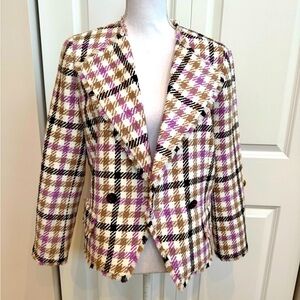 Ann Taylor - Double breast plaid blazer (6)